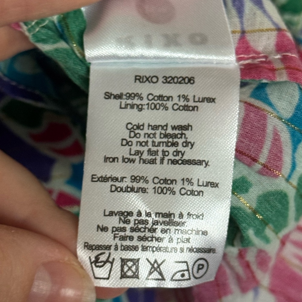 RIXO “Roxy” Colorful Floral Mini Dress - Picture 6 of 6